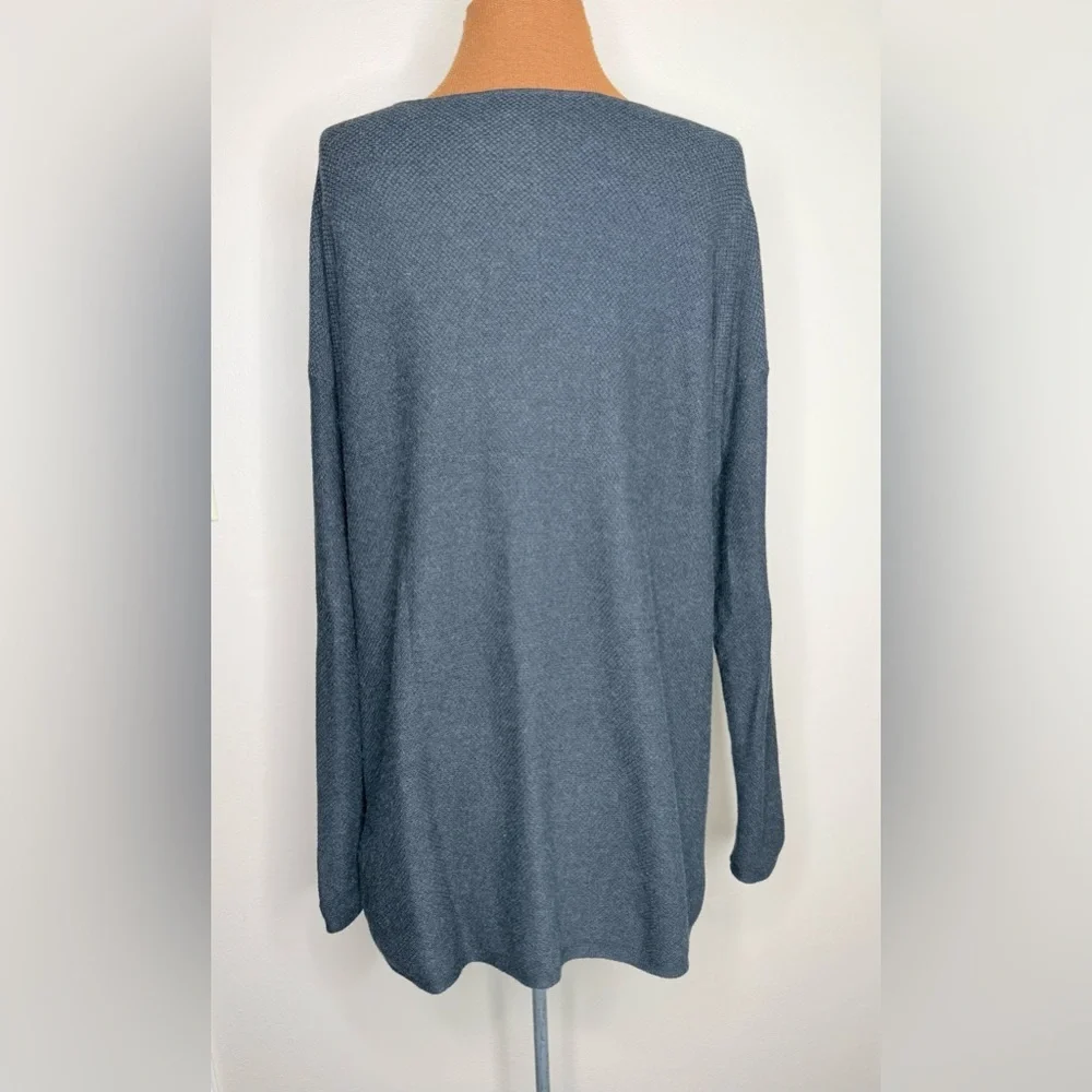 J. McLaughlin Cashmere Blend Pullover Knit Sweater Detachable Cowl Neck Sz Med